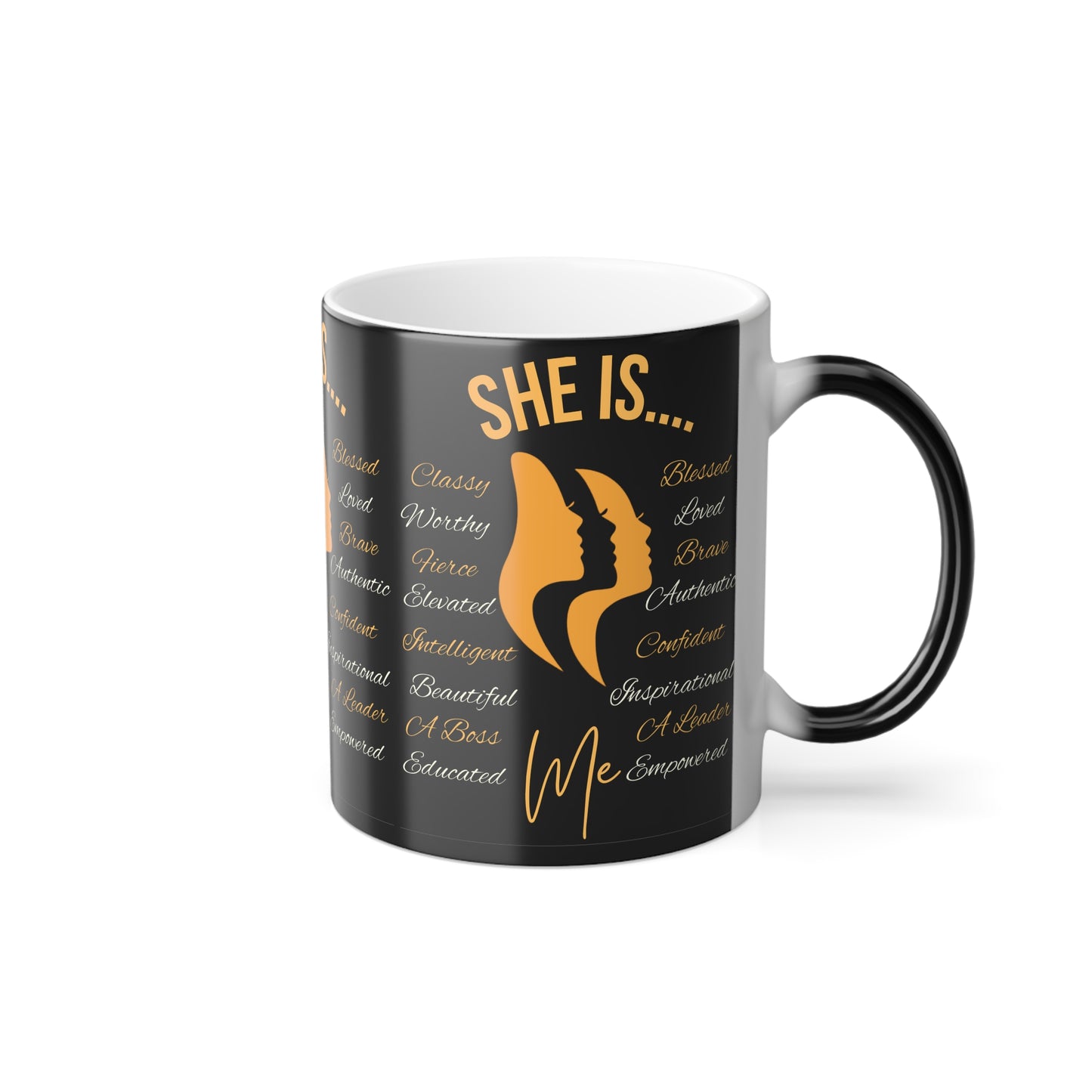 She Is...Morphing Mug, 11oz Apricot and Cream