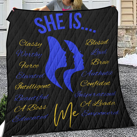 She Is...Lightweight & Breathable Quilt With Edge-wrapping Strips