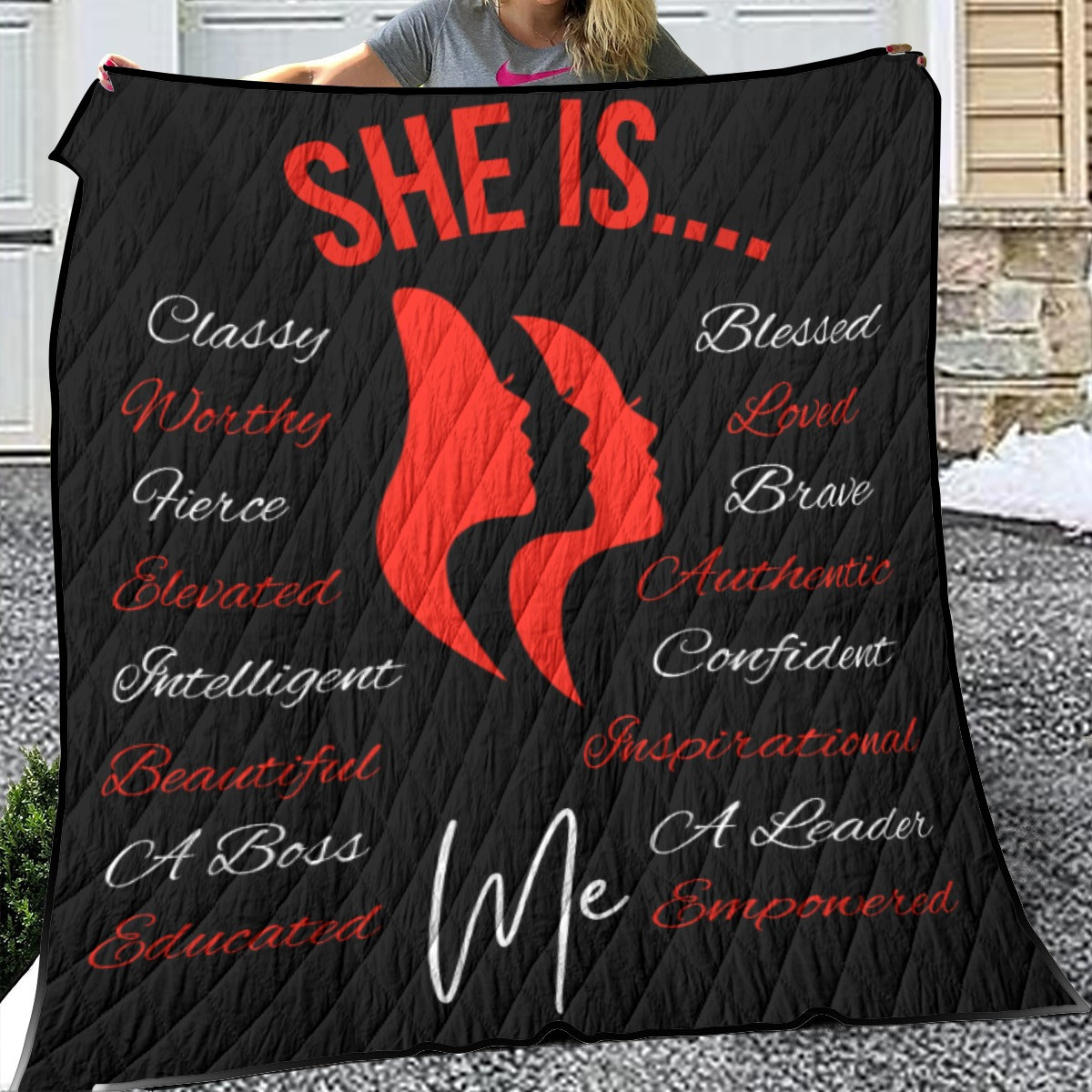 She Is...Lightweight & Breathable Quilt With Edge-wrapping Strips