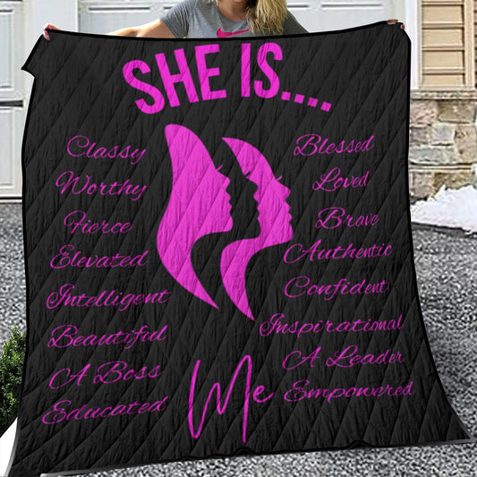 She Is...Lightweight & Breathable Quilt With Edge-wrapping Strips