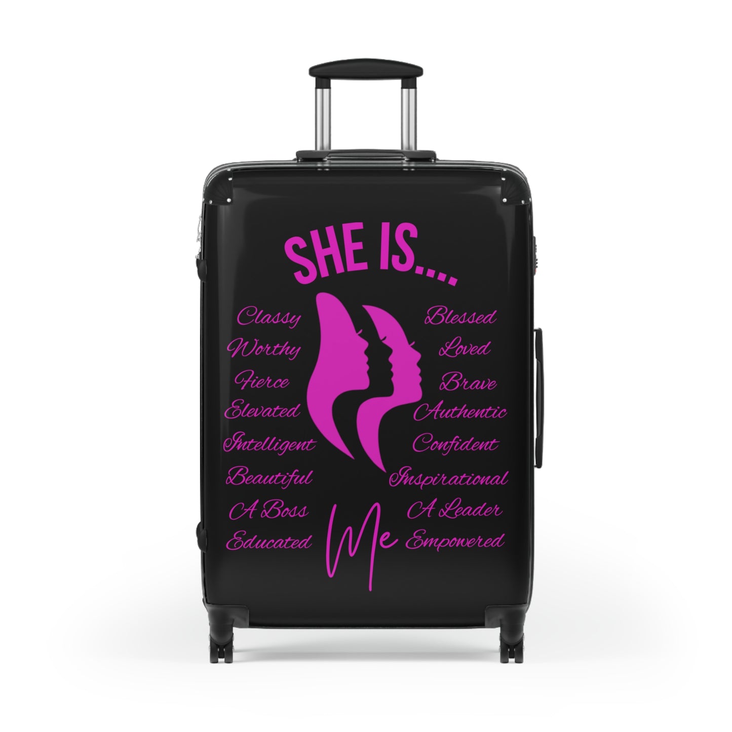 She Is...Travel Luggage Fuchsia