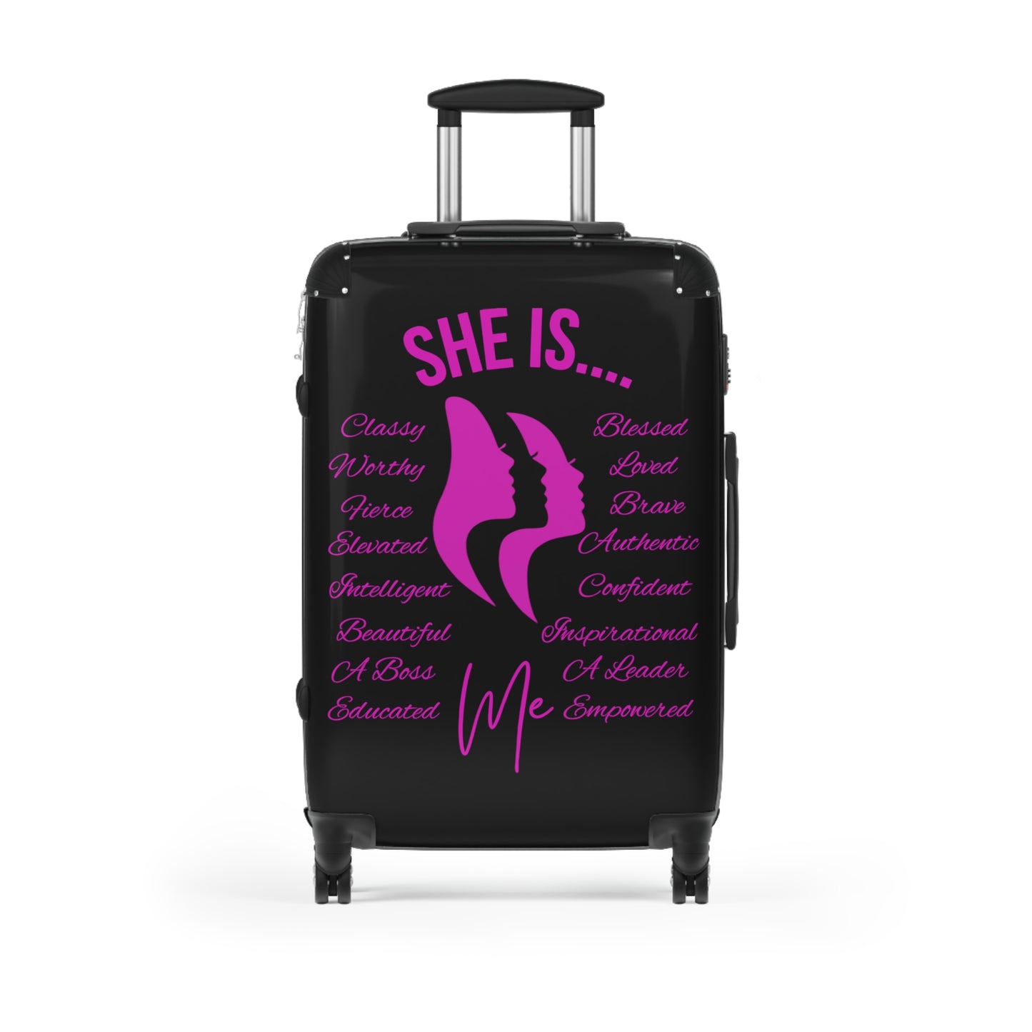 She Is...Travel Luggage Fuchsia